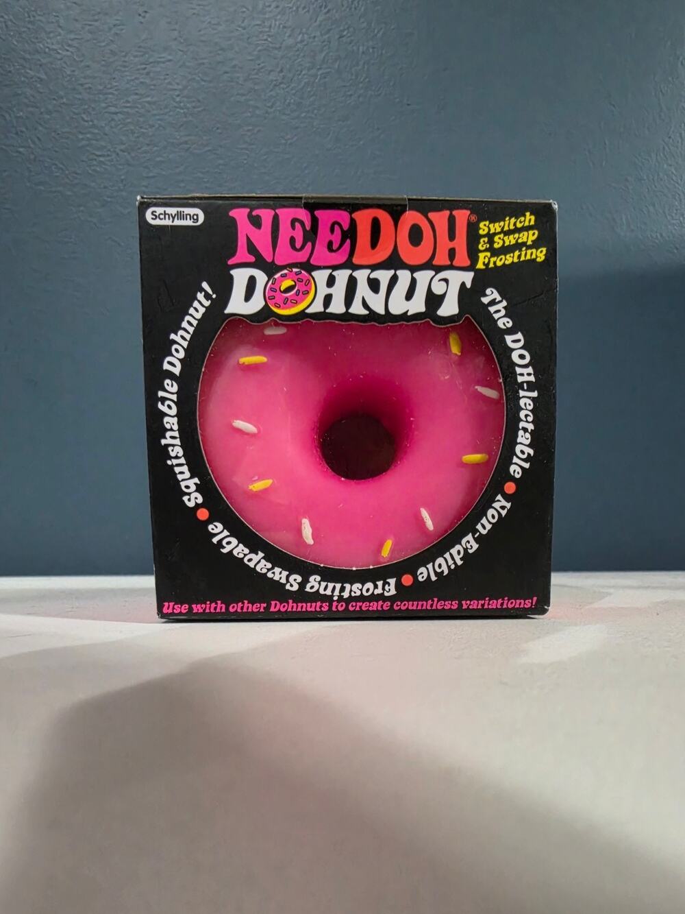 NeeDoh DohNut PINK Frosting Switch & Swap Schylling NEW IN BOX